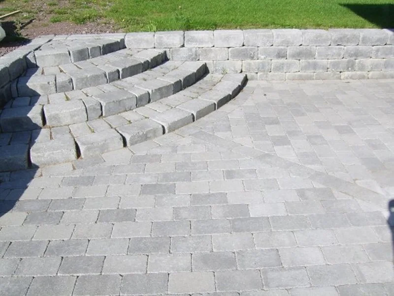 Anlaggning av stenplattor Sigtuna Stockholm