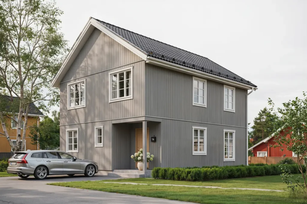 fasadrenovering och till ggsisolering av villa i m rsta sigtuna