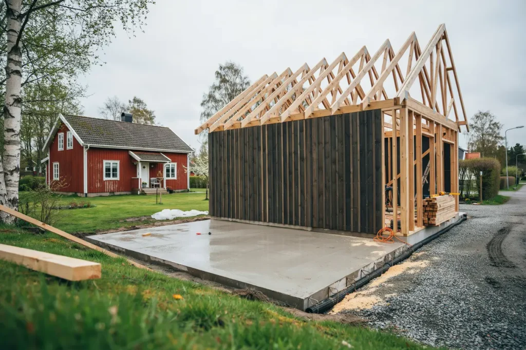 garagebygge vid villan praktiska r d om placering grund och bygglov