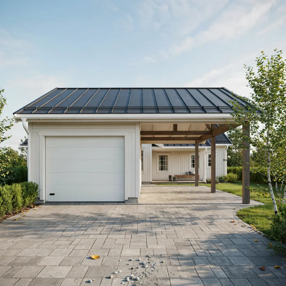 bygga carport garage sigtuna stockholm